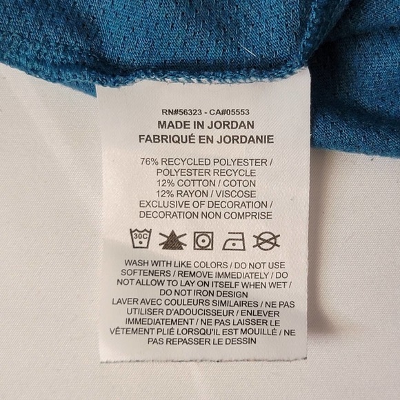 Men's Nike Dri-FIT Breathe Graphic Short Sleeve Training Top AJ8004 Blue Size XL - Picture 4 of 6